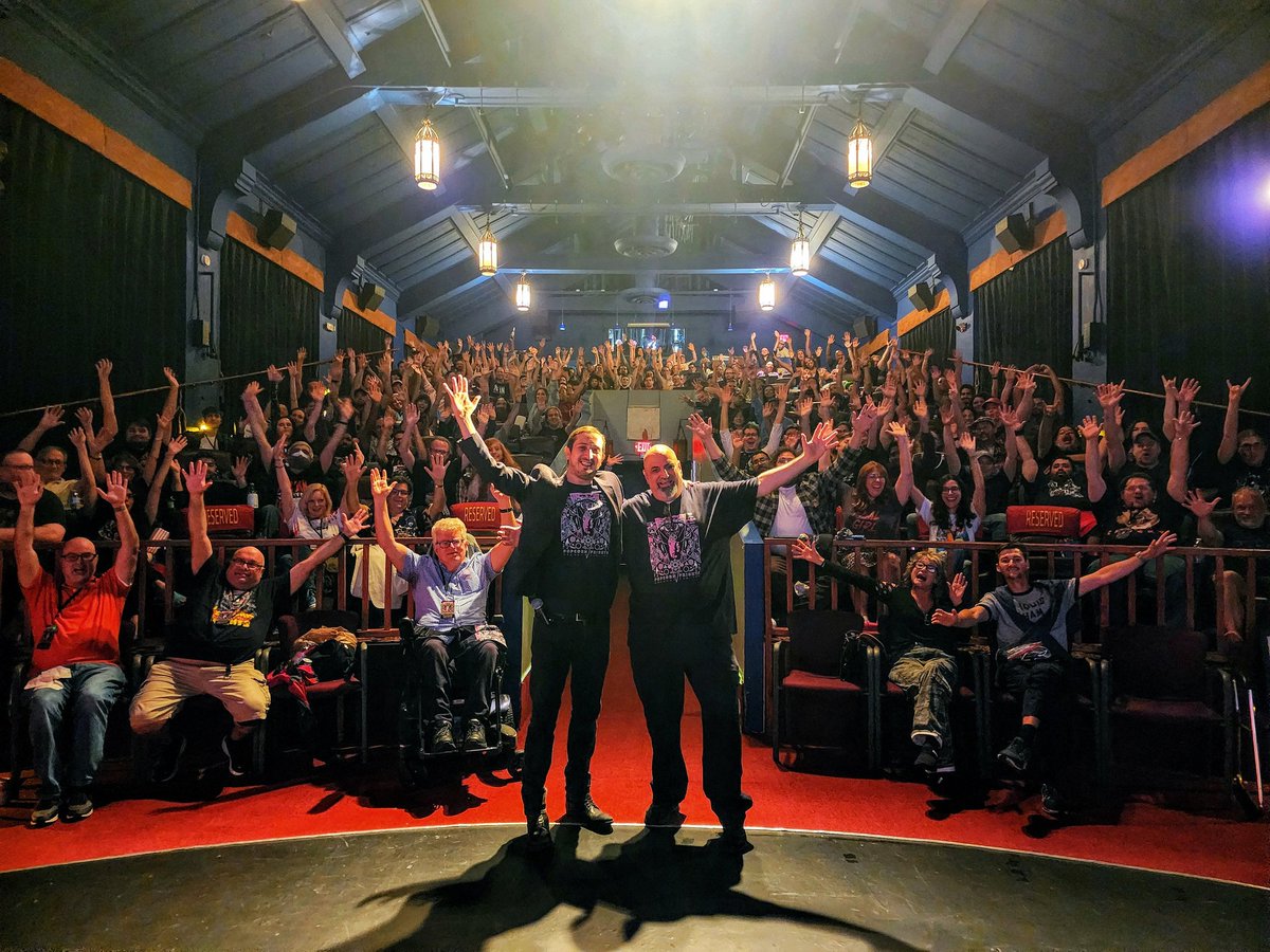 AHHHH! It's Popcorn Frights' opening night with 200+ of Florida's wildest fans!