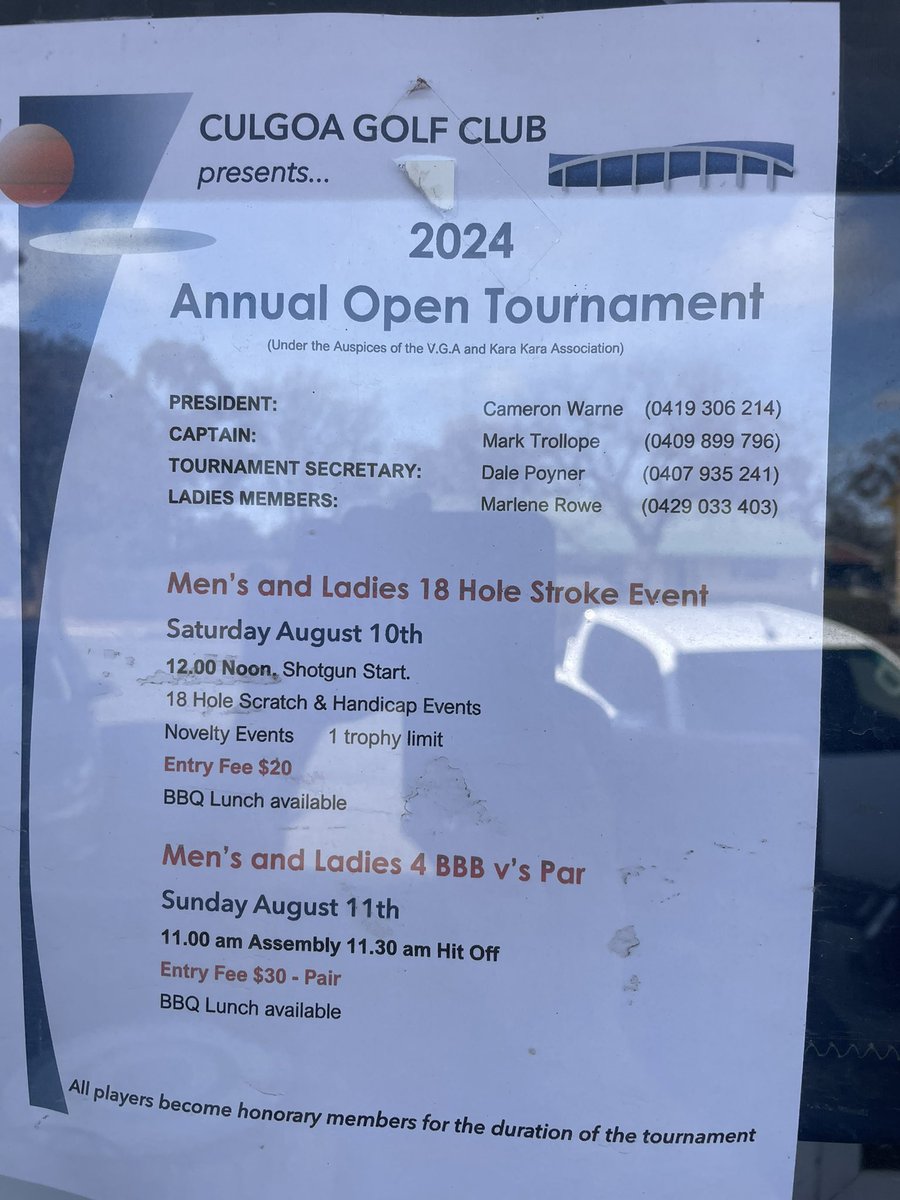 Culgoa Golf Club ⛳️ tweet media