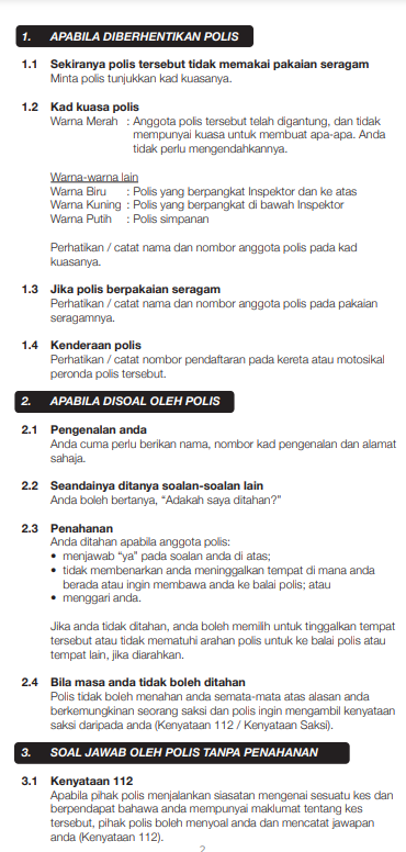 anisssurayaaa's tweet photo. WAJIB tahu hak korang bila berurusan dengan polis 👇🏼 https://t.co/cVUXJzXnt5