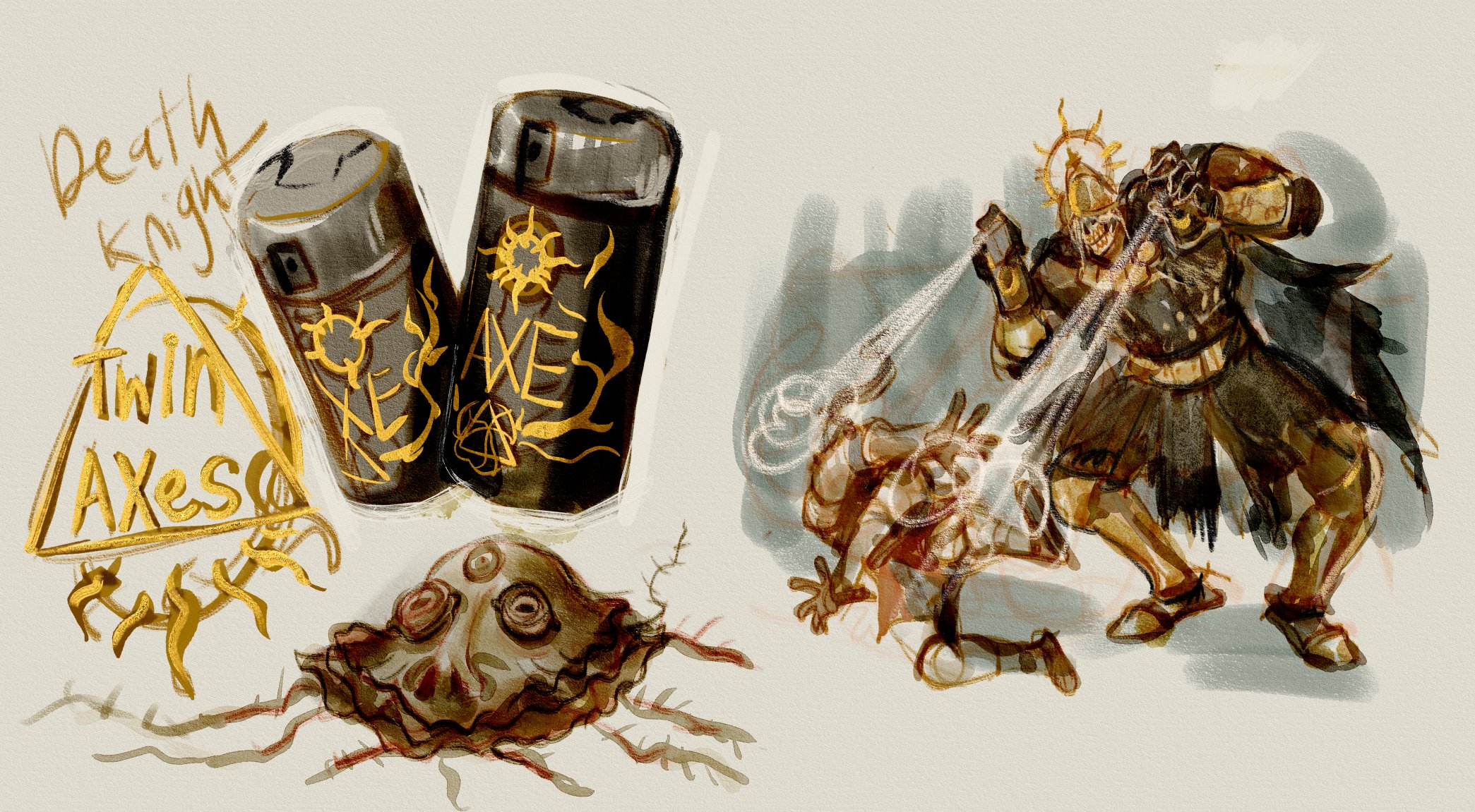 NightmareSyrup on X: &ldquo;Death Knight Twin Axes, imagine the smell of 