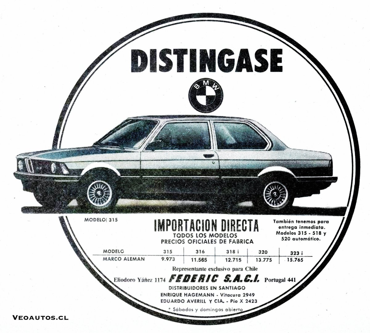 VeoAutos's tweet photo. BMW 315 E21 Chile 1981. Precio importación -1982: USD$14.797 -1983: USD$14.500-USD$16.000
+ Info https://t.co/Z8yYakRQ5q
#bmw315 #bmw #federic @BMW @addict_car @thecarfactoids @RiveraNotario @BMWChileOficial @BMWchile https://t.co/0kquO7hJU5
