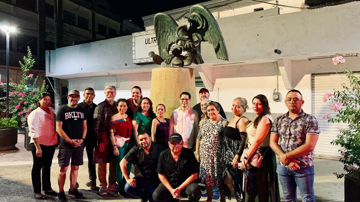 #AlMomento 🔴 Recibe el Director de Fomento Económico y Turismo del Ayuntamiento de #Centro, <a href="/EmmanuelMtzP/">Emmanuel Martínez Patraca</a> a las agencias de viajes mayoristas de #CDMX #Puebla, #EdoMex y #Querétaro, quienes visitan el Barrio Mágico Zona Luz de #Villahermosa.