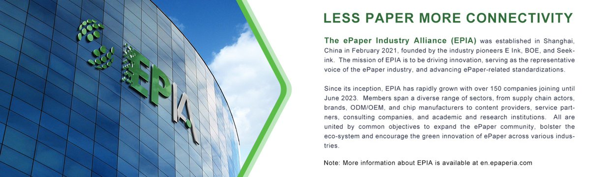QuadrantLab's tweet image. 🎉 Join us at the 2nd ePaper Innovative Conference, August 28-30 in Shenzhen!
🚀 Explore 1200m² of cutting-edge ePaper tech with 30+ top firms, from eco-friendly urban solutions to the latest in digital display. 🌐
#ePaperConf #Innovation #SmartCityTech
