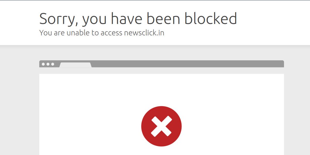 SSNishchay's tweet photo. @newsclickin Unable to access your news website. Please resolve the issue. Thanks. https://t.co/Zj5bNT2GfN