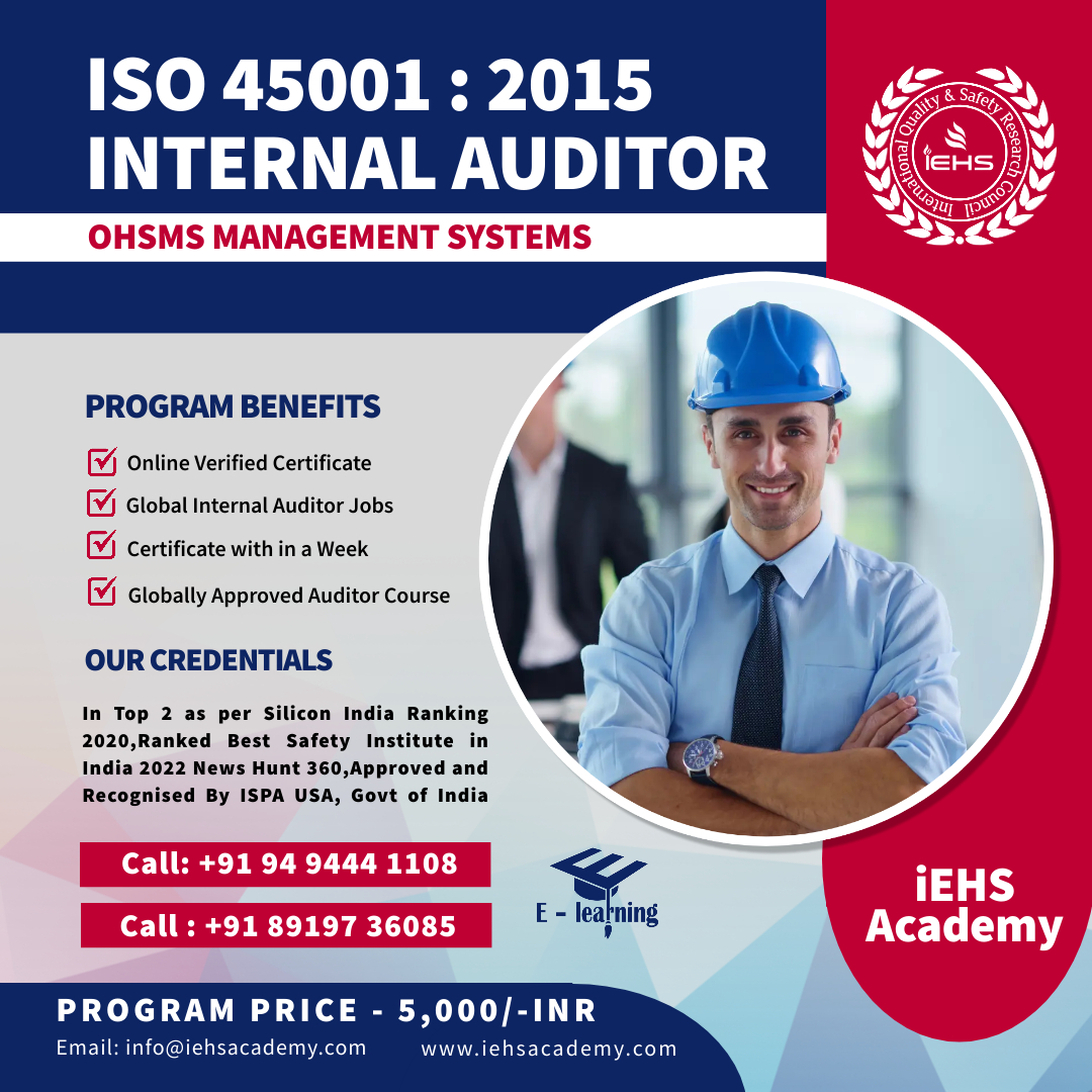 AcademyIehs's tweet photo. ✅ ISO 45001 Lead Auditor
✅ Global Certification
✅ Online Verified Certificate

📞 https://t.co/4WZsIomW0M
📞 +91 89197360 85
📫 info@iehsacademy.com

https://t.co/rCJpqmF59f
#IEHSAcademy, #ISO45001, #InternalAuditor, #ISO, #SafetyOfficer, https://t.co/VSMCDytUD3