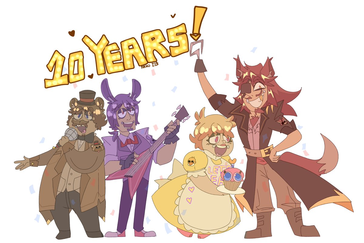 Machaperancio's tweet photo. 10 añitos tiene Fnaf, gracias por darme una bonita infancia https://t.co/8p2Xq8rRvD