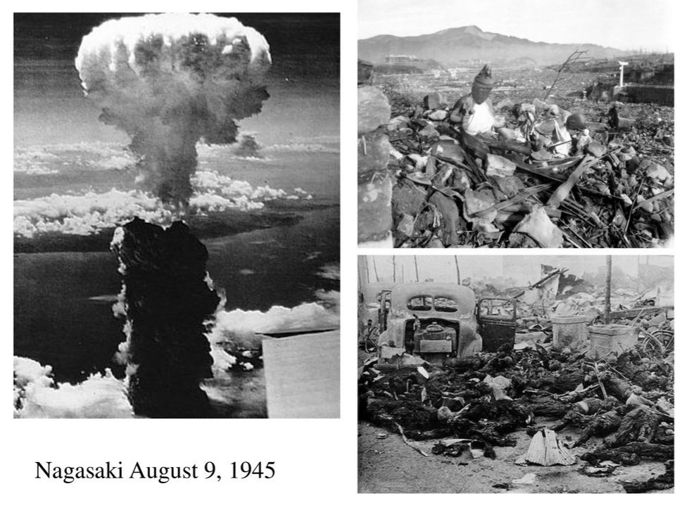 HistoryMttrs's tweet photo. 🇯🇵 #OTD #9Aug #Atomicbomb #Japan

Thursday 9 August 1945, the 'Bockscar' an American B-29 bomber droped a second atomic bomb, called 'Fat Man', over the Japanese city of Nagasaki.

Although estimates varied at the time, the atomic bombing  of Nagasaki resulted in the immediate death of approximately 70.000 people.

The bombings of Hiroshima and Nagasaki marked the first and only use of nuclear weapons in warfare.

These 2 American atomic bombings were experiments in a new kind of warfare, whose implications were not entirely and immediately understood at the time. 

The bombings of the 2 Japanese cities led to Japan's surrender on 15 August 1945, and effectively ended World War II.

🌹#Nagasaki #NagasakiDay #長崎