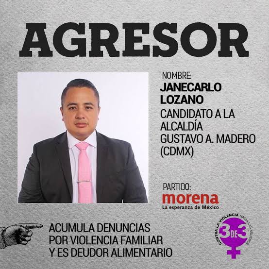 Polemista's tweet photo. @michelleriveraa El delincuente Janecarlo Lozano (@yancolozano) es un agresor serial de mujeres y deudor alimenticio, será alcalde de la GAM, ¿Por qué ahí no dijeron nada? 🙄

¿Se escandalizan más por lo que dice Adrián Marcelo en un programa de Televisión? #MéxicoMágico https://t.co/sgqSFhd0Xf