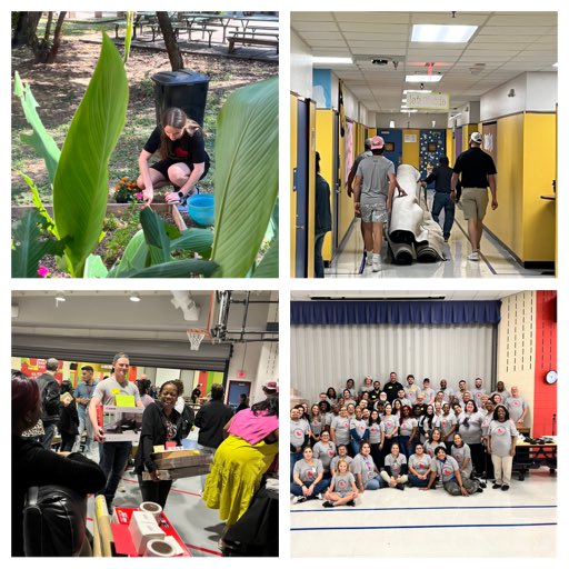 msjmurillo's tweet photo. A day of service at E.R. Martinez was accomplished by team Thrivent. Thank you Thrivent for granting Team Martinez wishes. #Blessed #teamworkmakeathedreamwork ⁦@PathtoPinkston⁩ ⁦@ERMartinezDISD⁩ ⁦@MRamirezDISD⁩ ⁦@THuittDISD⁩ ⁦ https://t.co/6ToByiOC6u