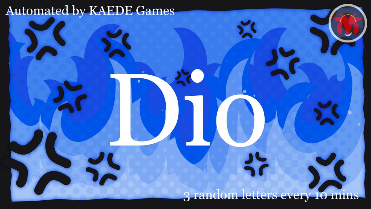 3 random letters every 10 mins tweet media