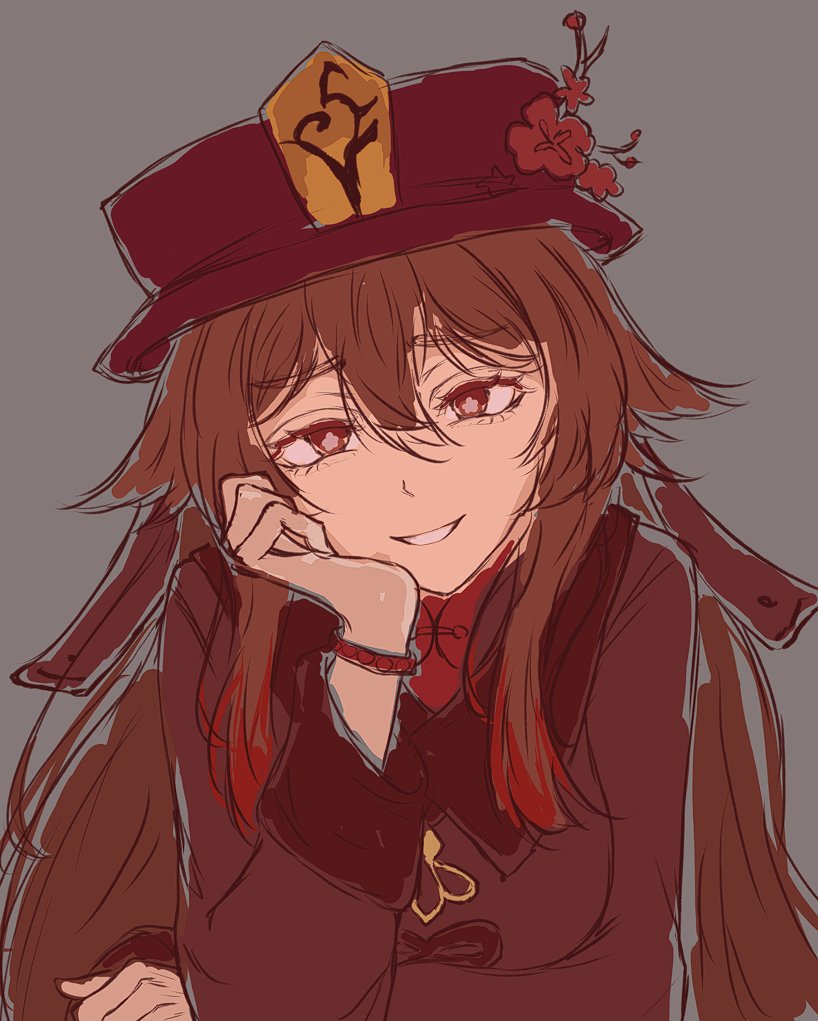 "I'm Hu Tao, Wangsheng Funeral Parlor Director. Let me help you cross over tehee"
"Aiya, help you cross over the hill, not cross into the afterlife"👻❤️
#HuTao #GenshinImact #fanart