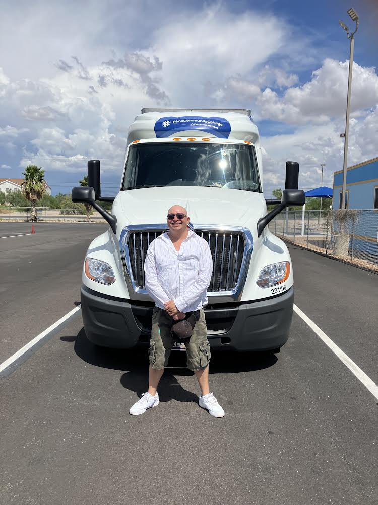 PCCTruckDriver's tweet photo. Congratulations to Alfonso N. for passing his Class A #CDL this afternoon. Alfonso is ready to go over the road. π #PimaCCWorkforce #StudentSuccess https://t.co/ITy66aAKeh