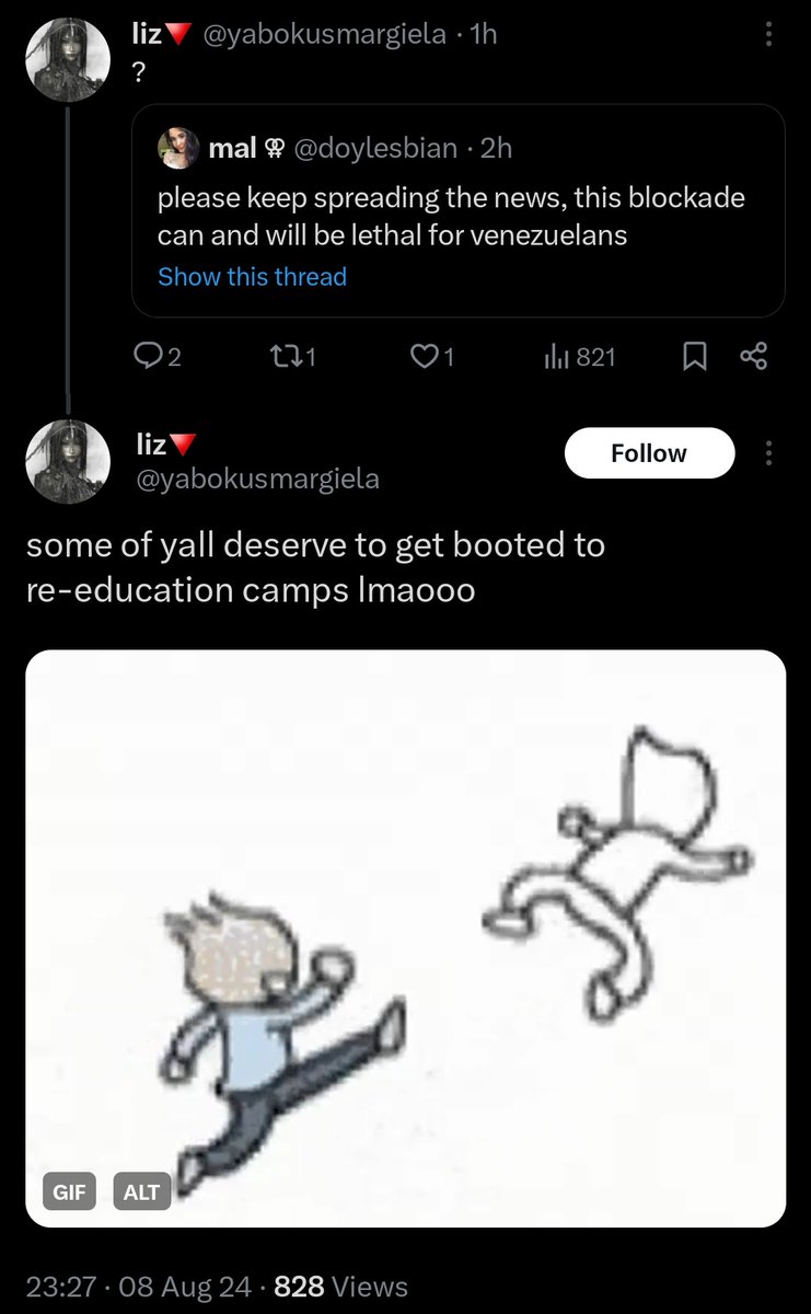 hrlequins's tweet photo. on today's episode of venezuelans struggles being downplayed and mocked while also being offended only for defending our basic human rights: https://t.co/x9sBOUhlCj
