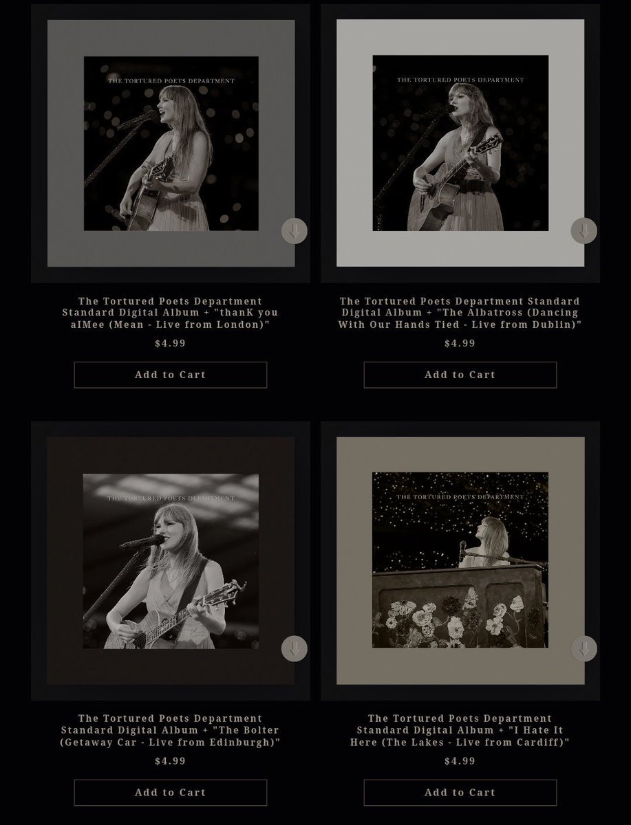 didjesusdrop's tweet photo. Taylor Swift released 4 new digital versions of ‘THE TORTURED POETS DEPARTMENT’ featuring live acoustic recordings, available until 11:59PM EST

Only available at https://t.co/n6oBaU5mpq https://t.co/uLvkV4W8JH