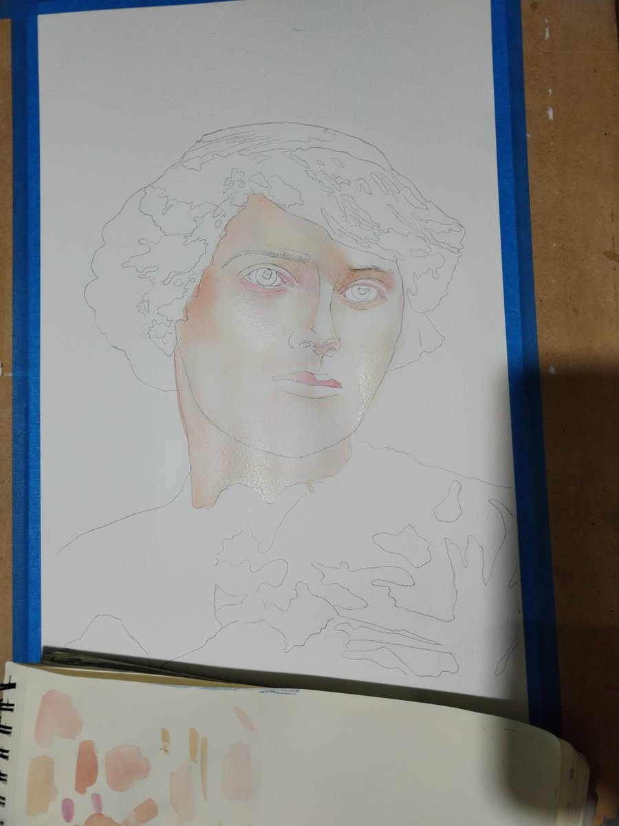 Pintoescritora's tweet image. #watercolourpainting
#PaintedOn
#WinsorandNewton
#woman
#MujeresEnRevolución 
#Históricas 

Pintando a Carmen Serdán 🔥💜