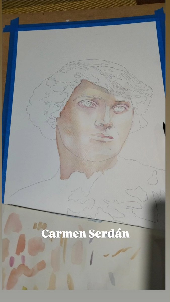 Pintoescritora's tweet image. #watercolourpainting
#PaintedOn
#WinsorandNewton
#woman
#MujeresEnRevolución 
#Históricas 

Pintando a Carmen Serdán 🔥💜