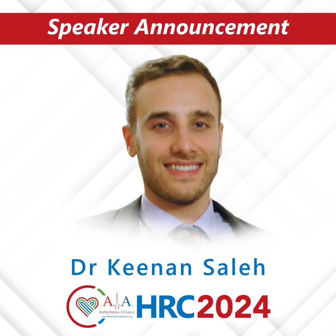 📣 New speaker alert!

Join us at #HRC2024 where <a href="/DrKeenanSaleh/">Keenan Saleh</a>, Cardiology Research Fellow, will be chairing ‘Heart Rhythm Trainees’.

Register NOW! 👇
loom.ly/tugfefg

#Trainees #CardiologyResearch <a href="/TrudieLobban/">trudie</a>