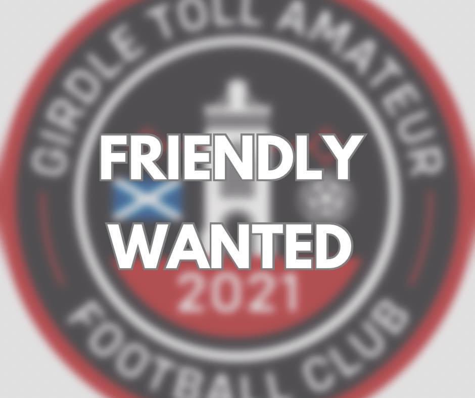 After a difficult few weeks off the park rebuilding our squad, we are looking for a home friendly this Sunday to get a game in before our league season begins.

If interested, please get in touch 📩…

<a href="/scottish_aff/">AmateurFixturesResultsSCO</a>