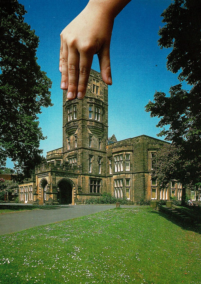 Good morning from Cliffe Castle, Keighley.
Day 9 in a month of hand-made collaged altered postcards, by artist Jean McEwan. 
Available to buy here
jeanmcewanartist.bigcartel.com/.../a-month-of...
All proceeds going to @animalequalityuk