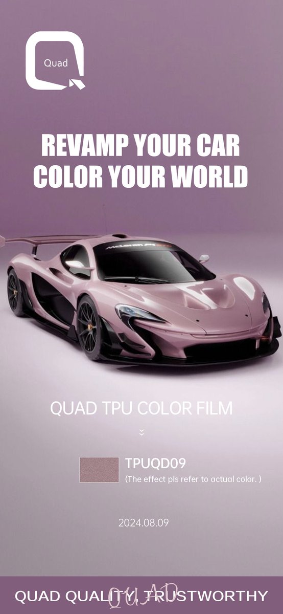 QuadMalaysia's tweet image. Revamp your car
color your world
Quad II TPU Color Film
Quad Quality, Worthy Reliable
#Quad #quadfilm #ppffilm #carfilm #ppf #quadppf #TPU