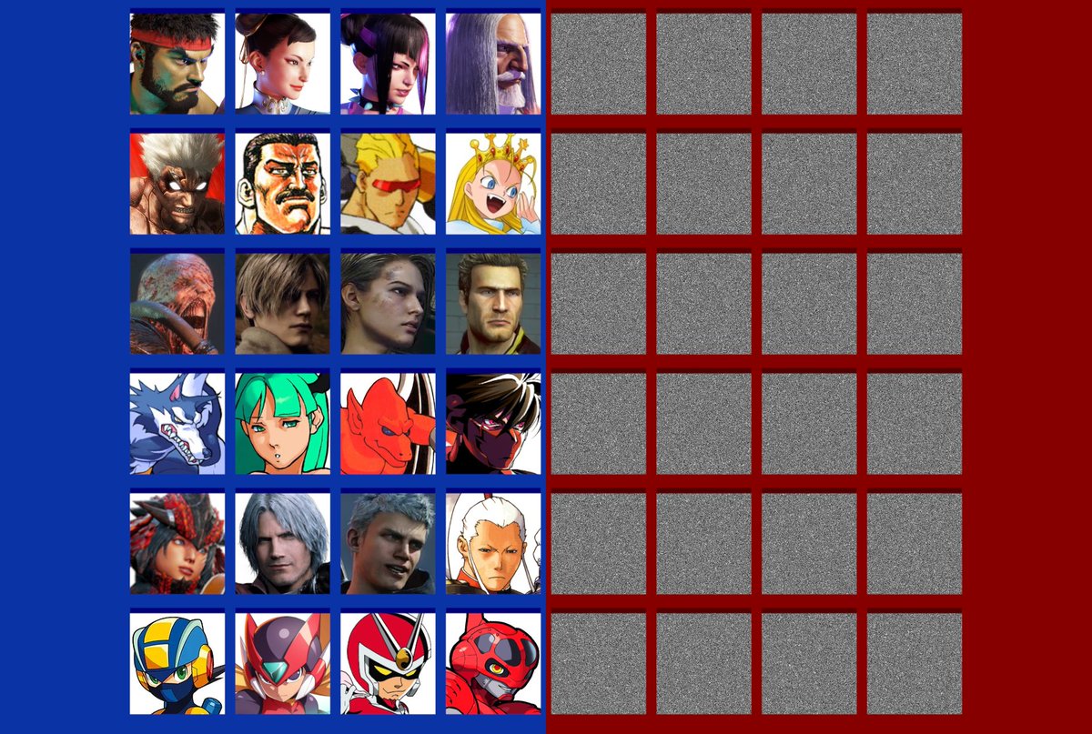 TanukiTale's tweet image. Here&apos;s what my #MvC4 roster would be on the #Capcom side, accounting for a realistic size while still trying to represent as many franchises and eras as possible, also while trying to include a good amount of staples, villains, and female characters.