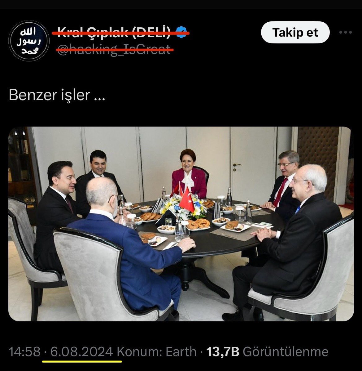 menzilkapisi's tweet photo. 1. görsel ÇIPLAK KRALın, 6 Ağustosta paylaştığı, niyetini pek kimse anlamayınca ve pek etkileşim almayınca sildiği tweeti

2. görsel ise ÇIPLAK KRALın bu paylaşımı yapma sebebi

Aynı halkada buluşabilip, kardeşçe devam ediyor olanlara bakış açıları bu işte…

Haset, kin, nefret… https://t.co/oH1zJnBBCM
