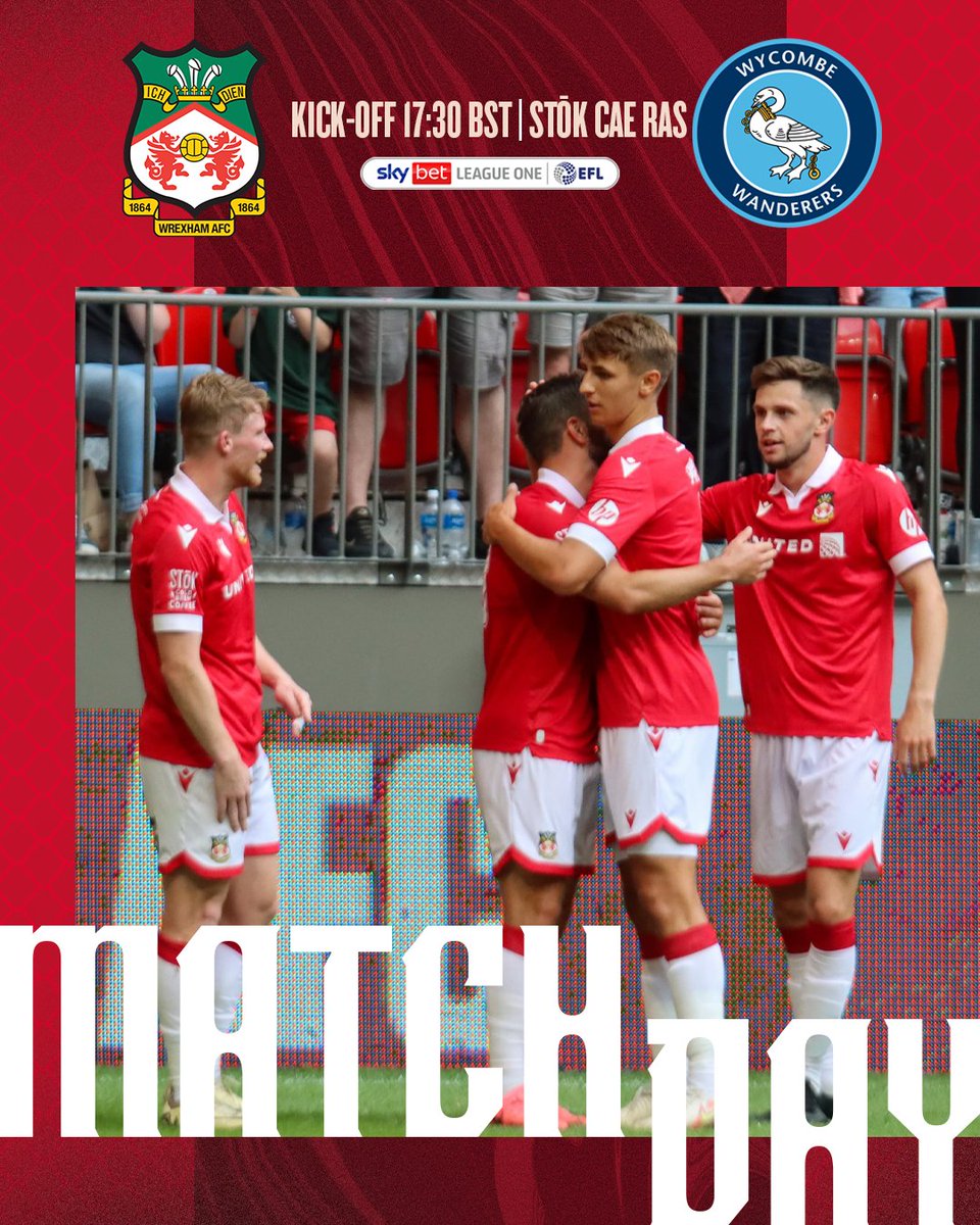 Wrexham_AFC's tweet photo. Our @SkyBetLeagueOne opener awaits 👊

🔴⚪️ #WxmAFC https://t.co/FyomHlDXWK