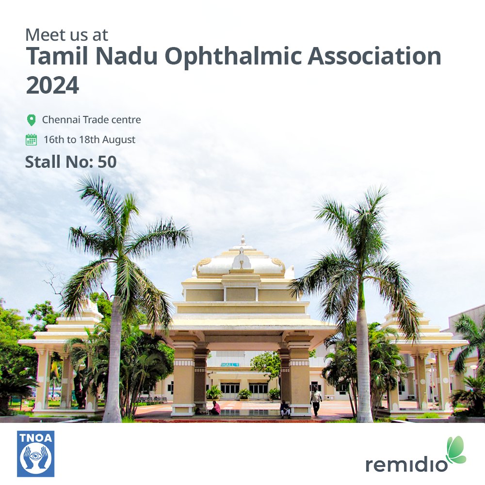 Remidioconnect's tweet photo. Team Remidio is thrilled to be part of the 71st Annual Conference of the Tamil Nadu Ophthalmic Association (TNOA) - CHEN EYE CON 2024!
Visit us at stall number 50 at TNOA!
#remidio #conference #widefieldcamera #ophthalmologist #optometrist #visionwellness #diagnosticdevice https://t.co/t8V95mqoDk