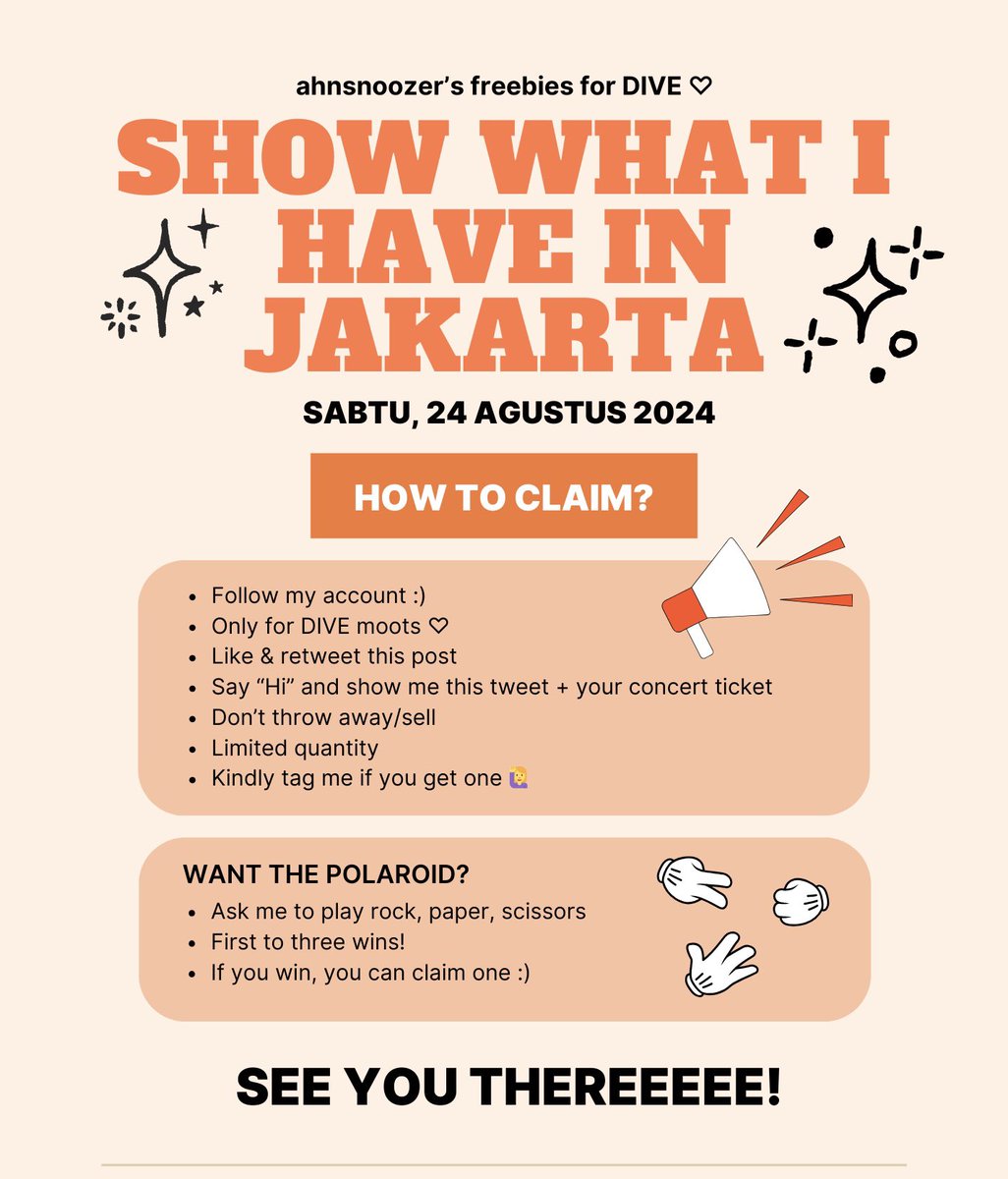 ahnsnoozer's tweet photo. ❥ IVE Show What I Have in Jakarta Freebies 
by @ahnsnoozer

🗓️ Sabtu, 24 Agustus 2024
📍ICE BSD (Details menyusul hari-h)
⏰ TBA
🫨 Limited quantity! 

Check the pics for further details ;)
Have fun at the concert 🫶🏻 see you! https://t.co/wIEEZirKfI