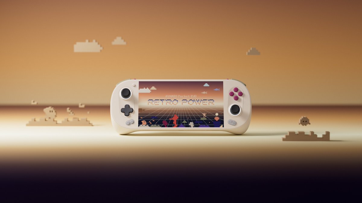 AYANEO__'s tweet image. 🎉 Remember that Retro Power color you've been dreaming of? 
It's finally here!
The AYANEO Pocket EVO Retro Power Limited Edition is ready to take you back to the golden age of gaming. 🕹️

#AYANEO #PocketEVO #RetroPower #LimitedEdition #Gaming #Gamer #HandheldGaming #RetroGaming