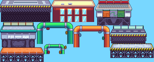 Some platform assets for our game!
#indiedev #gamedev #indiegame #pixelart