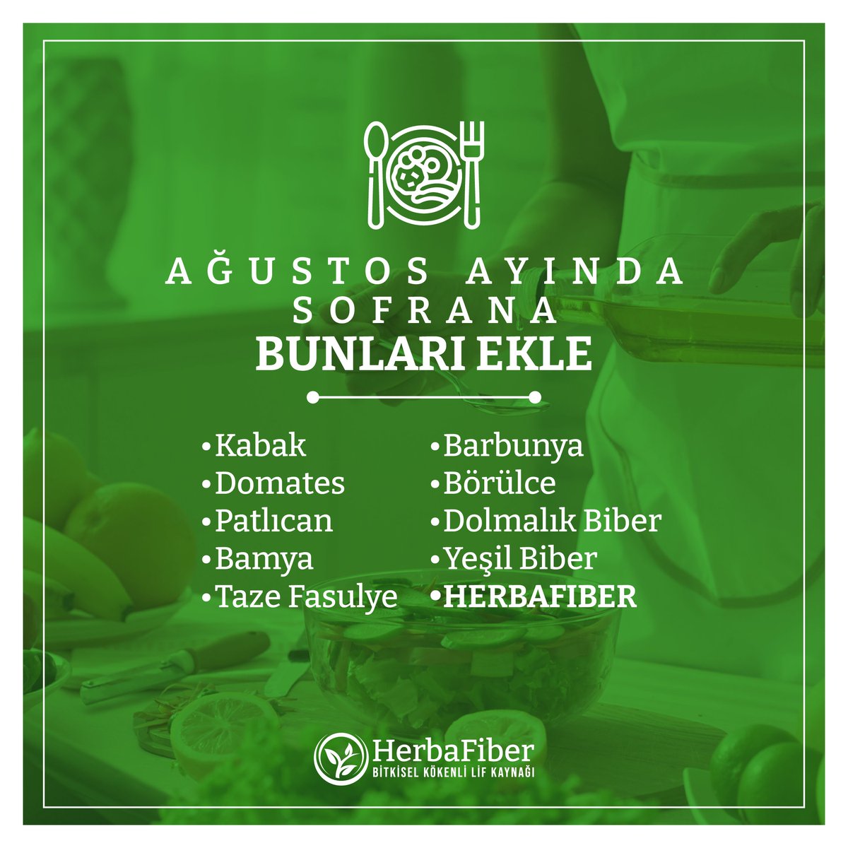 Yazın son ayını sağlıklı ve hafif geçirmek için sofralarınıza besleyici ve lezzetli yiyecekler eklemeyi unutmayın. İşte ağustos ayında mutlaka tüketmeniz gereken besinler. 👆

#herbafiber #lifkaynağı #lifligıdalar #prebiyotik #talya #kendimiseviyorum #bağırsaksağlığı