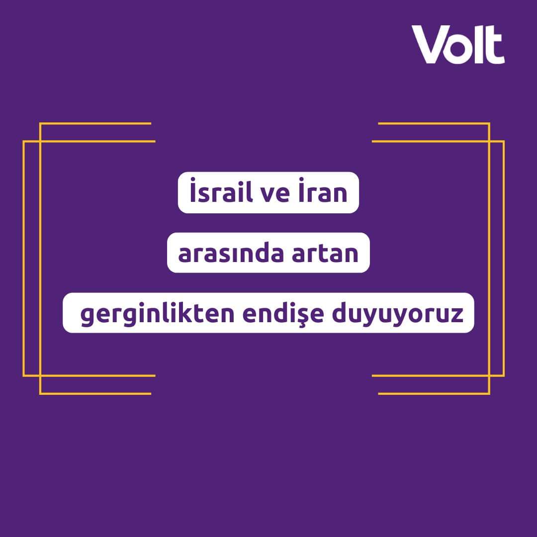 Volt olarak İsrail ile İran arasında artan gerilimden derin endişe duyuyoruz. Son gelişmeler, hali hazırda istikrarsız olan bölgeyi daha da istikrarsızlaştırma riski taşıyor ve çok ciddi insani ve güvenlik krizlerine yol açabilir.

Barışı, demokrasiyi ve insan haklarını