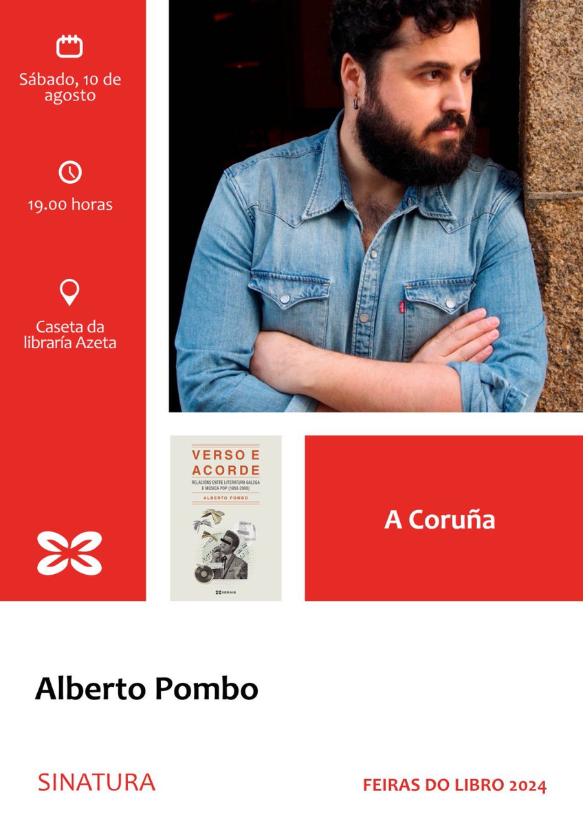 Mañá estarei na feira do Libro da Coruña asinando na caseta dos amigos da <a href="/LibreriaAzeta/">Librería Azeta</a>.

Será ás 19h00. Pasades e botamos un conto?