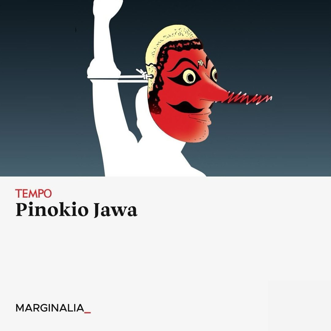 "Pinokio Jawa"

Pinokio Jawa mewariskan kultur kebohongan dalam politik. Kebohongan demi kebohongan menjadi strategi permainan kotor kekuasaan. Siapakah dia?

#TempoThread #MajalahTempo