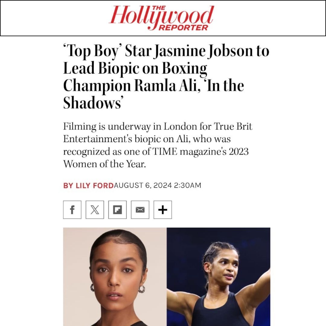 Civic_Studios's tweet photo. Civic Studios is proud to present our latest international film, 'IN THE SHADOWS,' a biopic of boxer #RamlaAli

Shooting commenced in London this week starring @jobson_jasmine alongside @FinnCole &amp; directed by documentary filmmaker #AnthonyWonke. https://t.co/UmEK9XK1CV