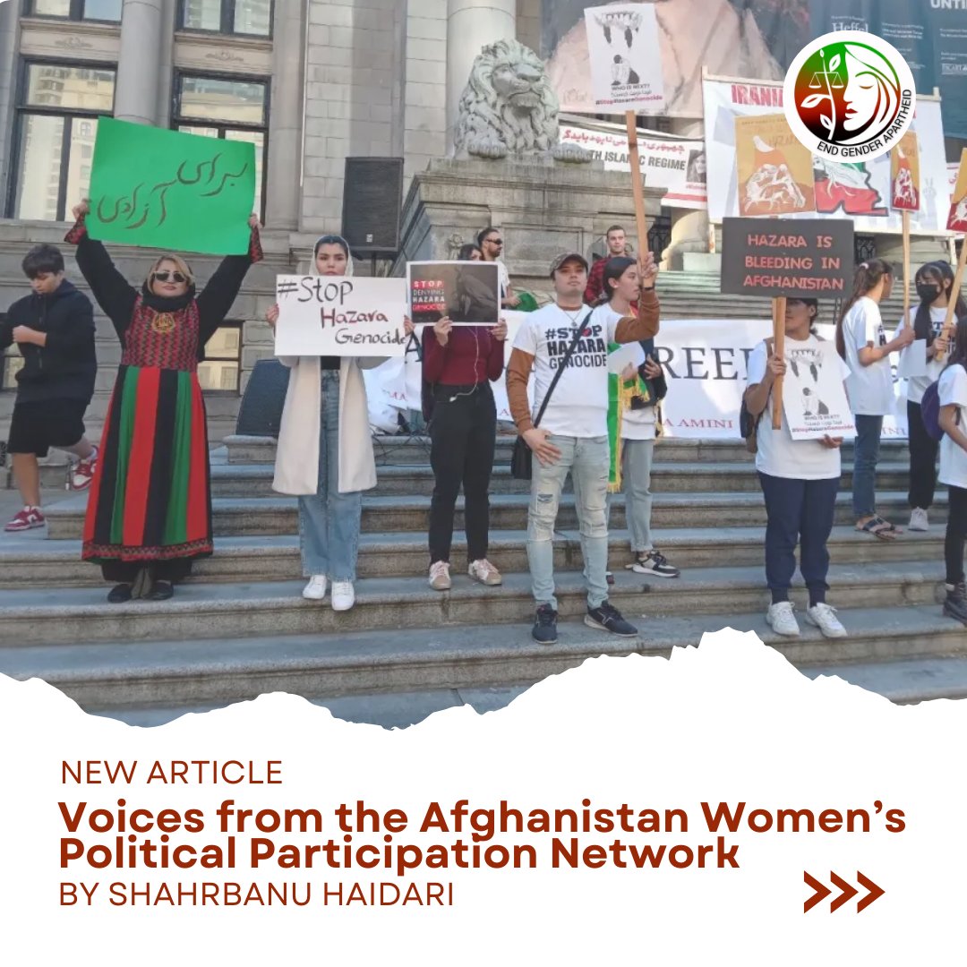 “The Taliban are seeking to develop a culture of misogyny in Afghanistan, and our main goal is to fight against this ideology and Gender Apartheid”
@SeyediTaranom  
Read more testimonies from the #WPPN. Their stories inspire resilience and resistance. 

🔗…rapartheidinafghanistan.wordpress.com/2024/07/30/voi…