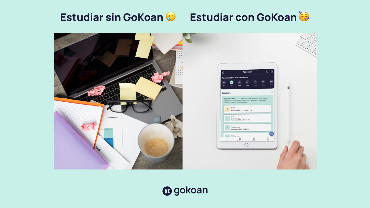 ¿Estudias así? ➡️ Estudia así.   

 #Oposiciones #MetodoGoKoan #Oposiciones2024 #PreparacionOposiciones #TecnologiaEnElEstudio