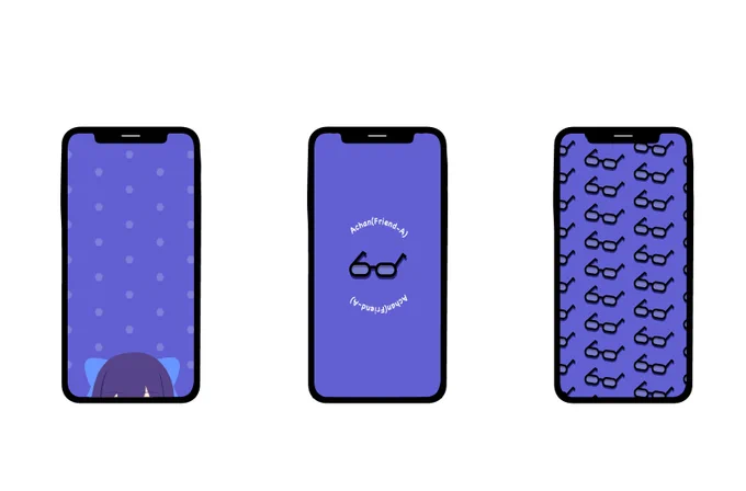 【スマホ用壁紙】えーちゃん 壁紙のみの使用でご自由にどうぞ〜!! #絵ーちゃん