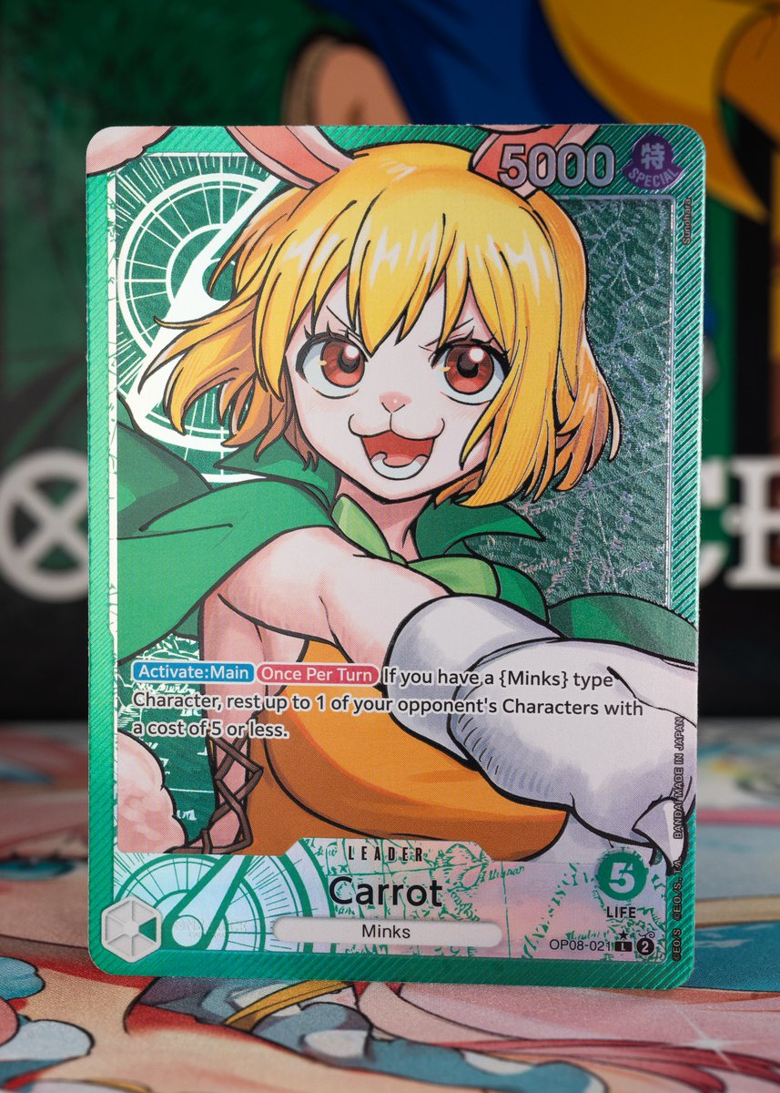 ONE PIECE CARD GAME Booster Pack -Two Legends- [OP-08] CARD REVEALS: Card  reveals continue with a Leader card and Character card of Carrot + photos  of the alt-arts! Garchu~ Check them out!