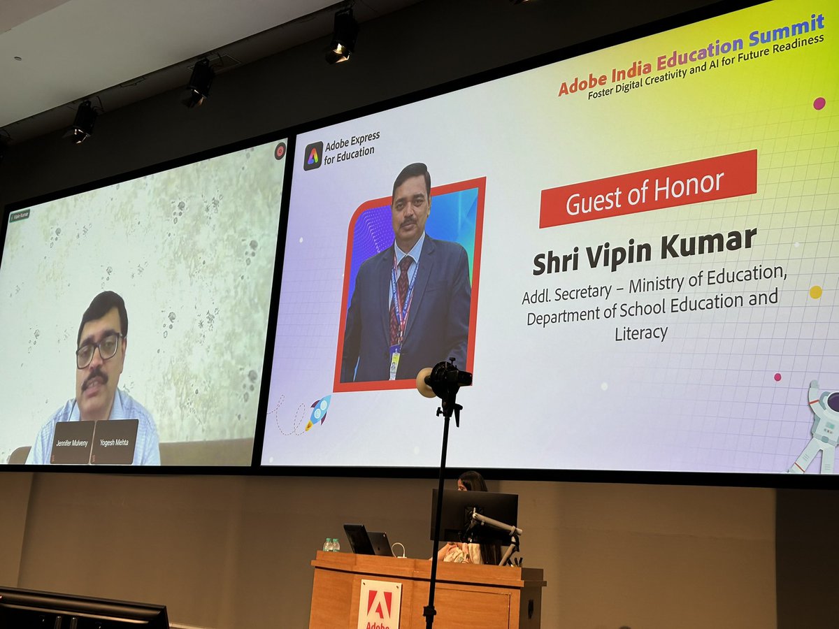 Engaged audience of teachers and principals at the <a href="/AdobeForEdu/">Adobe For Education</a> Adobe India Education Summit ! Creativity an essential skill for the future readiness.  <a href="/garima_babbar/">Garima Babbar</a>