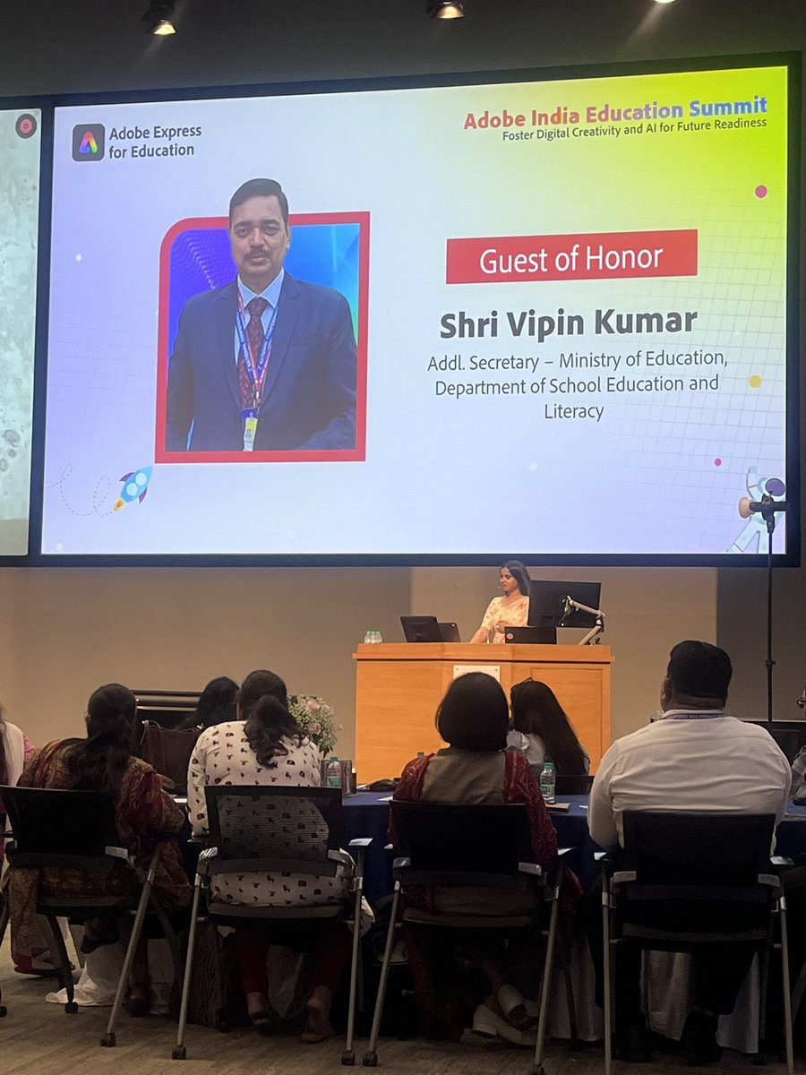 3 focuses for students 2 be future-ready -  first &amp; foremost- clear vision for transformation Secondly, know and choose the 2nd tech and have a plan to Leverage it mindfully. 3rd establish a clear roadmap for training of teachers to empower them to leverage tech <a href="/vipinkumarIAS/">Vipin Kumar</a>