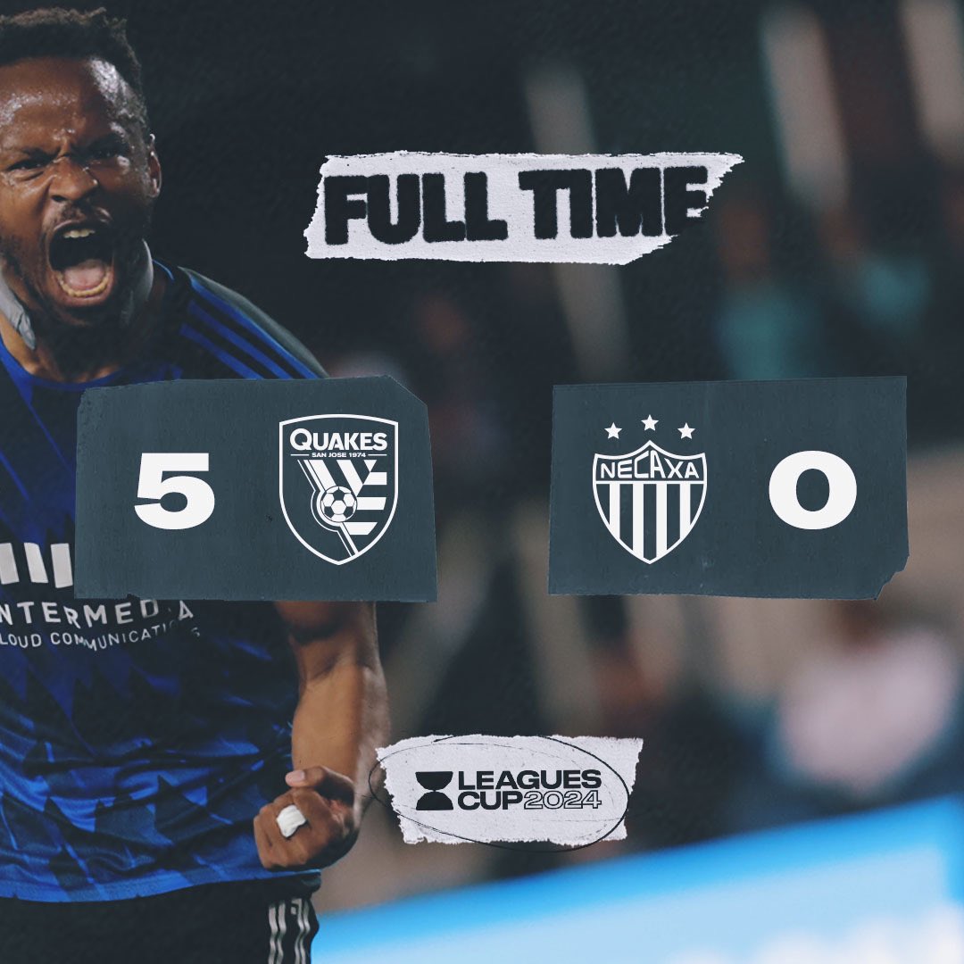 SJEarthquakes's tweet photo. NEVER SAY DIE 🖤💙

#LeaguesCup2024 | #Quakes74 https://t.co/qWZuFWNhR9