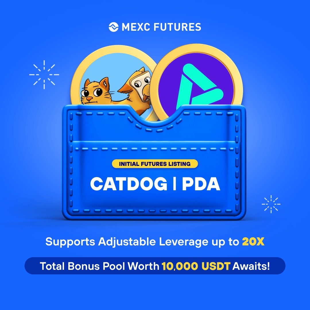 Alpha_MEXC's tweet photo. 🚀 $CATDOG/USDT and $PDA/USDT Futures Now Listed on #MEXC - Trade to share a 10,000 $USDT futures bonus pool!

Check out the event👇
https://t.co/wgMoIMKgRf

#CATDOG #PDA #MEXCFutures https://t.co/7qeXSssX5a