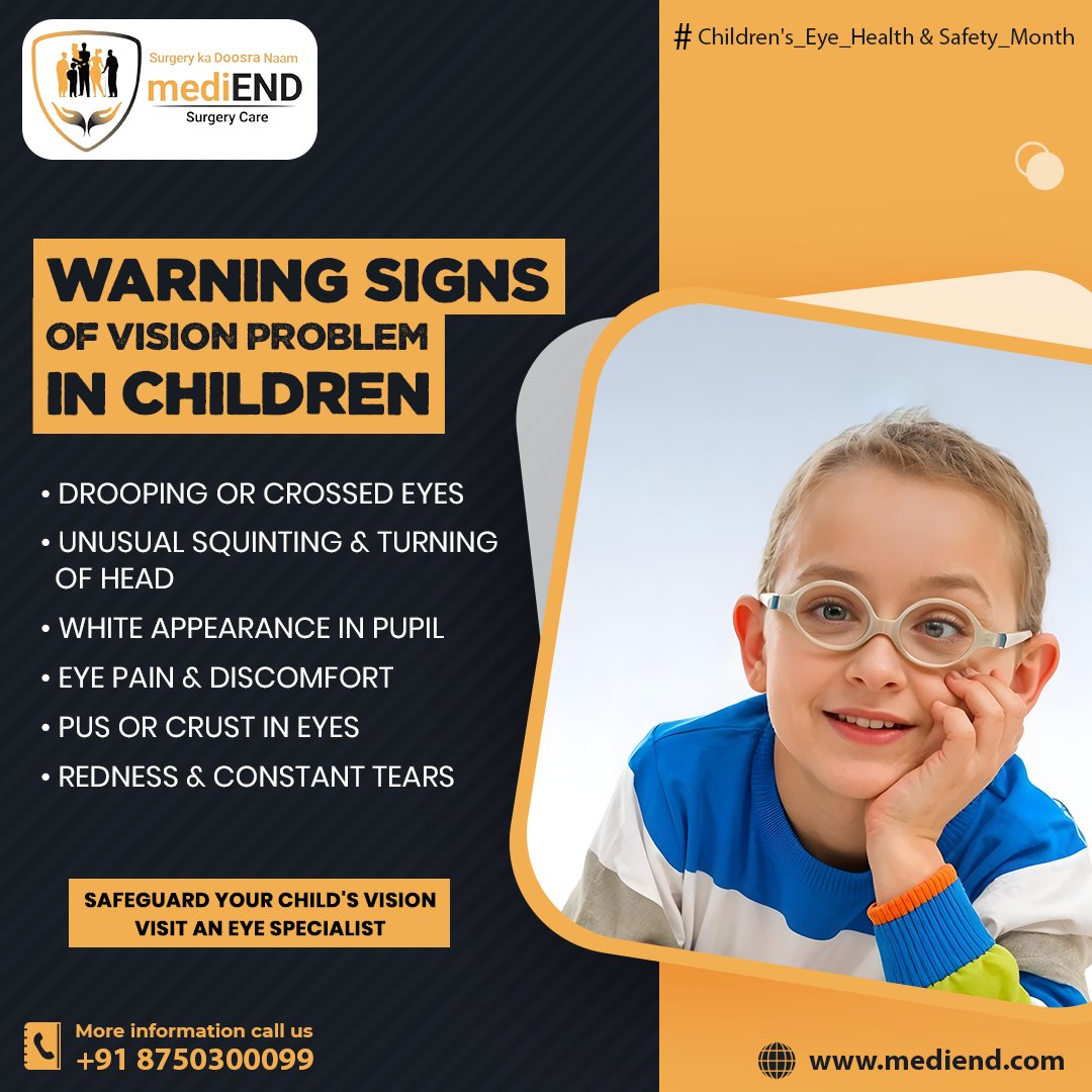 medi_end_'s tweet photo. WARNING SIGNS OF VISION PROBLEM IN CHILDREN
Book your consultation today: https://t.co/yC9lnAeH4G
.
.
.
.
#Health #healthcare #mediend #mediendsurgery #vision #eyesurgery #EyeSurgeries #eyesurgery #eyesurgeryindia #drooping #unusual #squinting #eyepain #redness #constanttears https://t.co/0YD6nCs1ph