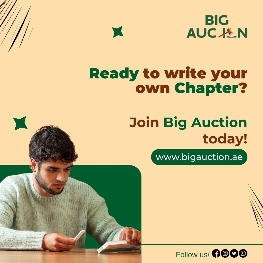 bigauction_ae's tweet photo. 🏆 Your bid could be the next story we tell. Ready to write your own chapter? Join us at Big Auction and let your bid tell a story of triumph and joy. #WriteYourStory #BigAuction #winnerstory #winiphone #wingadget #winners #auctionwinner https://t.co/nzkI2SMZfp