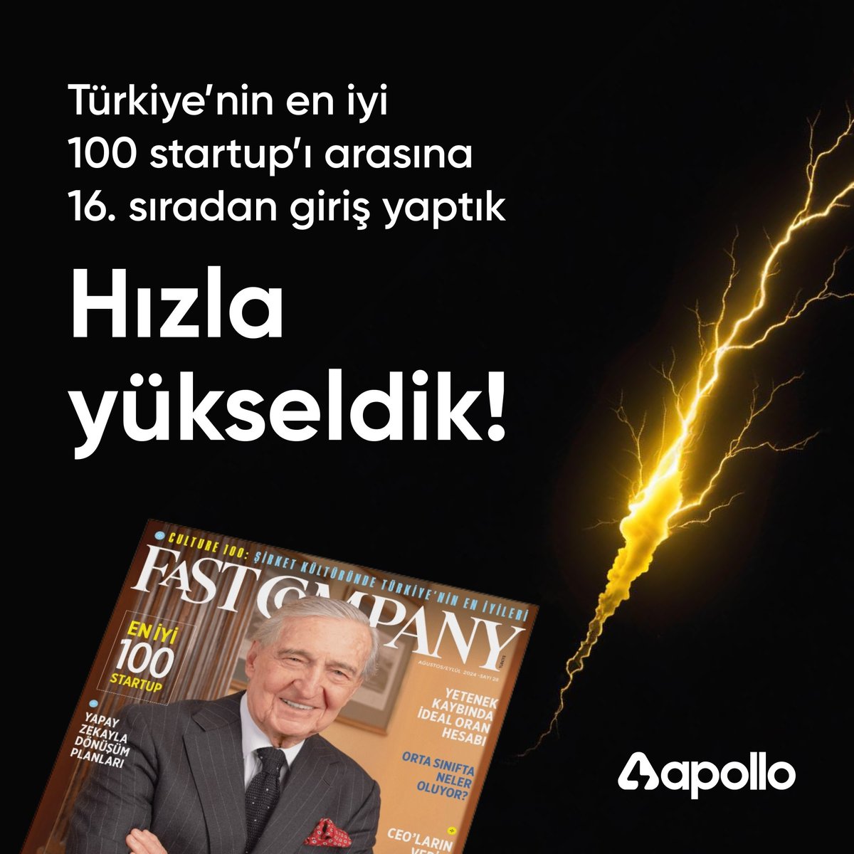 Sadece iki yıl içinde, <a href="/FastCompanyT/">Fast Company Türkiye</a> En İyi 100 Start-up listesinde, tek enerji yönetimi startup'ı olarak 16. sırada yer almanın mutluluğunu yaşıyoruz! ⚡️⚡️