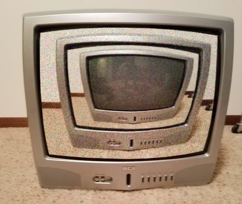 Bought $TV, now my TV is watching $TV, which is watching another $TV ... profits to the power of 3 📺³."