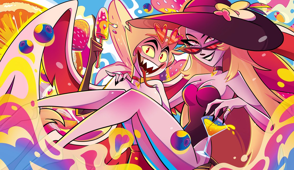 Verano~🌺🍓🍌✨️
#Lucilith #HazbinHotel 
#HazbinHotelLucifer