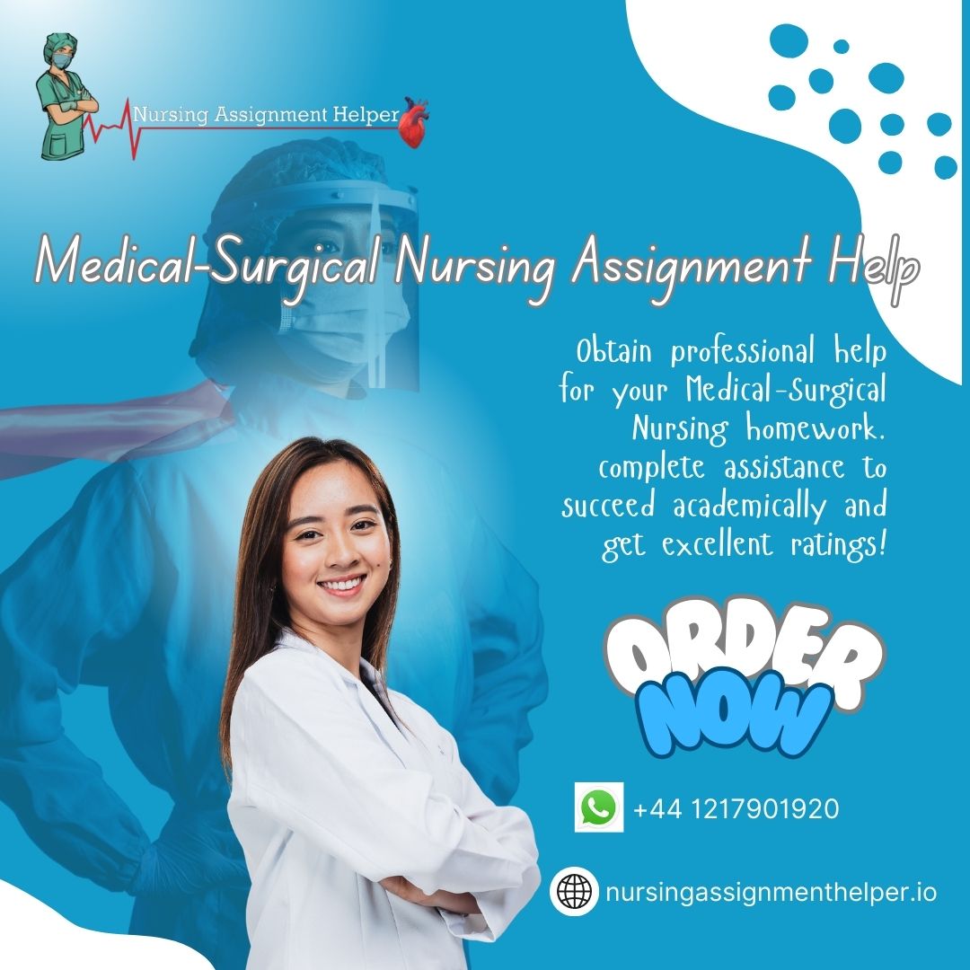 nursing_helper's tweet image. Obtain professional help for your Medical-Surgical Nursing assignment help. complete assistance to succeed academically and get excellent ratings! Read more:nursingassignmenthelper.io/medical-surgic…
#medicalsurgicalassignment #medicalassignmenthelp #medical #surgical #assignmenthelp